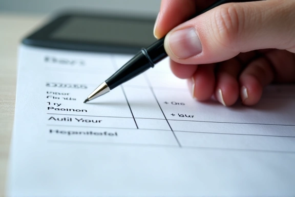 Mano che tiene una penna sopra un calendario, simbolo di prenotazione